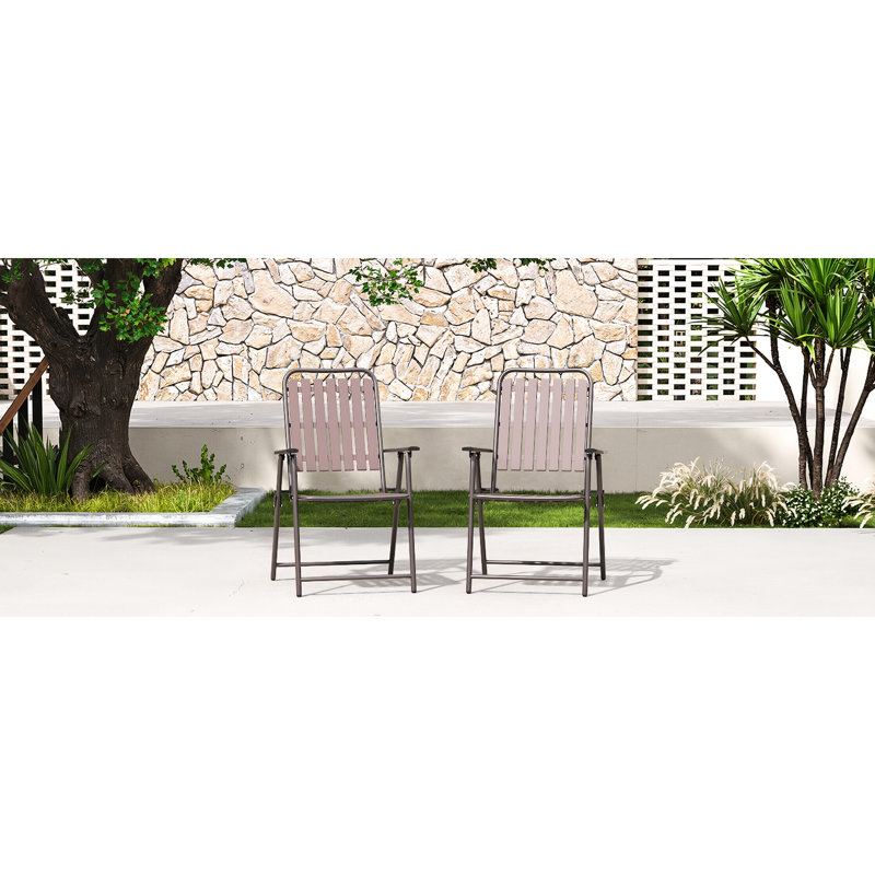 2 chaises pliantes et une table en verre, 350 lb de soutien, protection, installation rapide pour balcon, capacité de petit jardin, confort respirant, utilisation à l'extérieur du patio