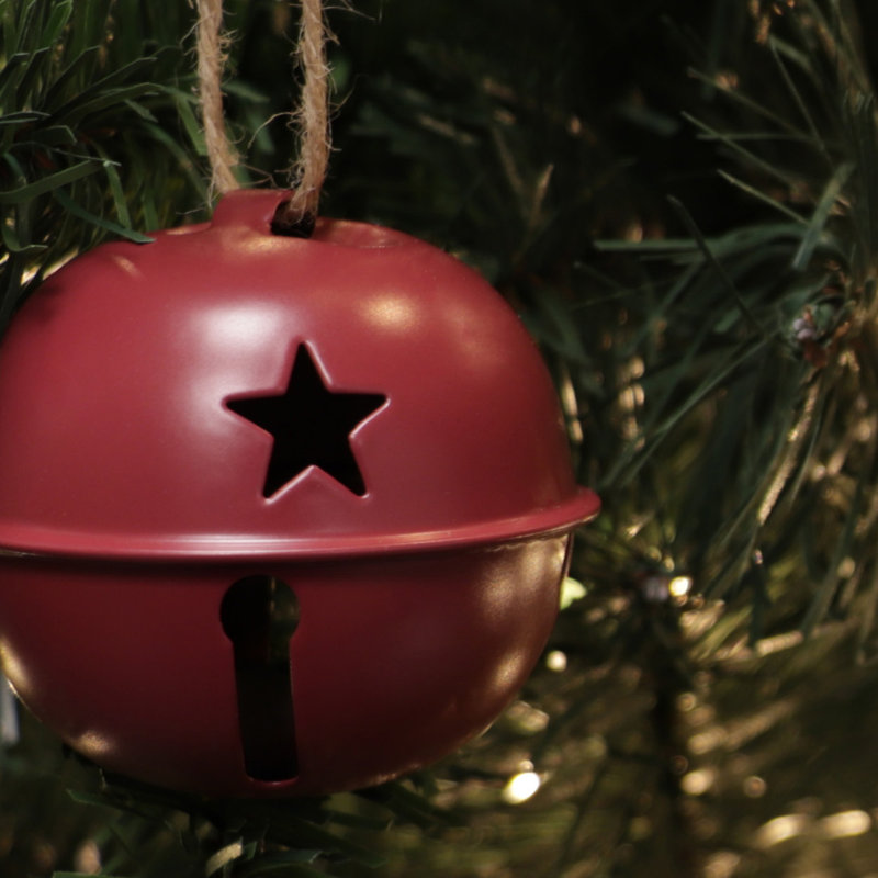 Ensemble de 12 boules décoratives, Rouge