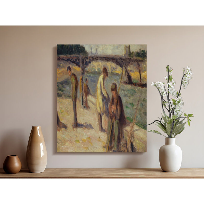 Lark Manor Figures by the Water Canvas Wall Art, Impressionist ...
