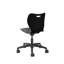 Chaise de travail HON SmartLink, roulettes dures, coquille d'onyx, H 18 po