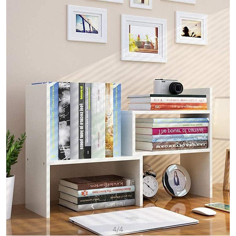 Adjustable Desktop Bookshelf And Office Desk Organizer Rack