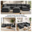 Canapé modulaire avec repose-pieds 31,5 po Annamaria-405591219