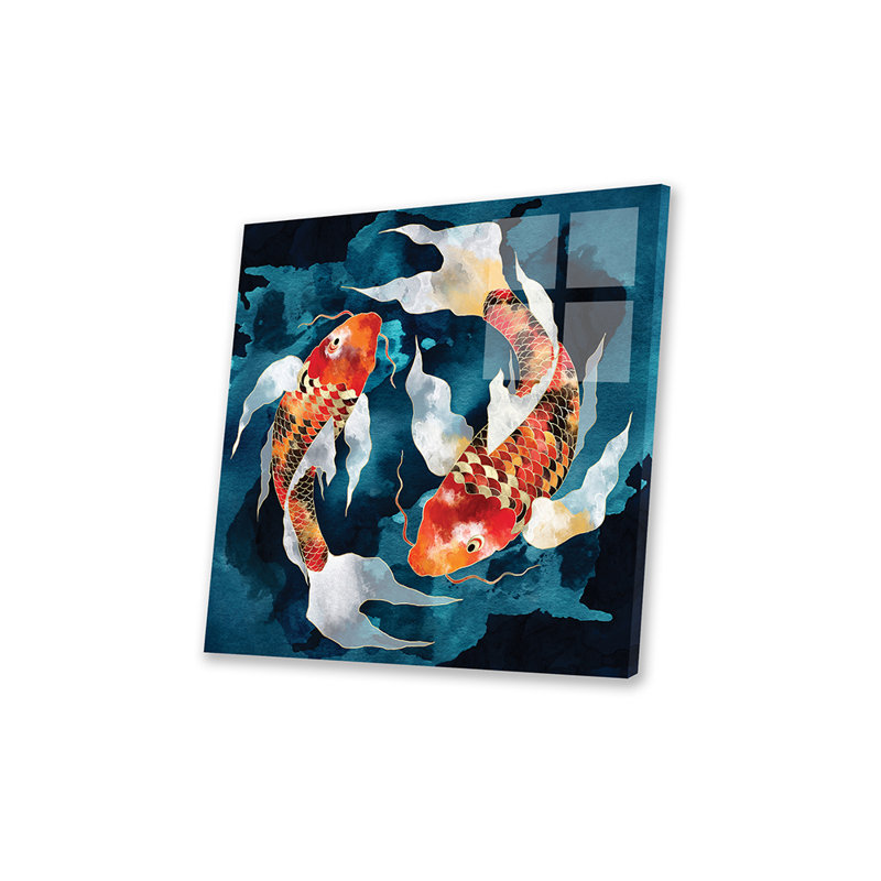 «Metallic Koi II» par Space Space Designs, impression sans cadre, H 24 po x l 24 po x P 0,25 po