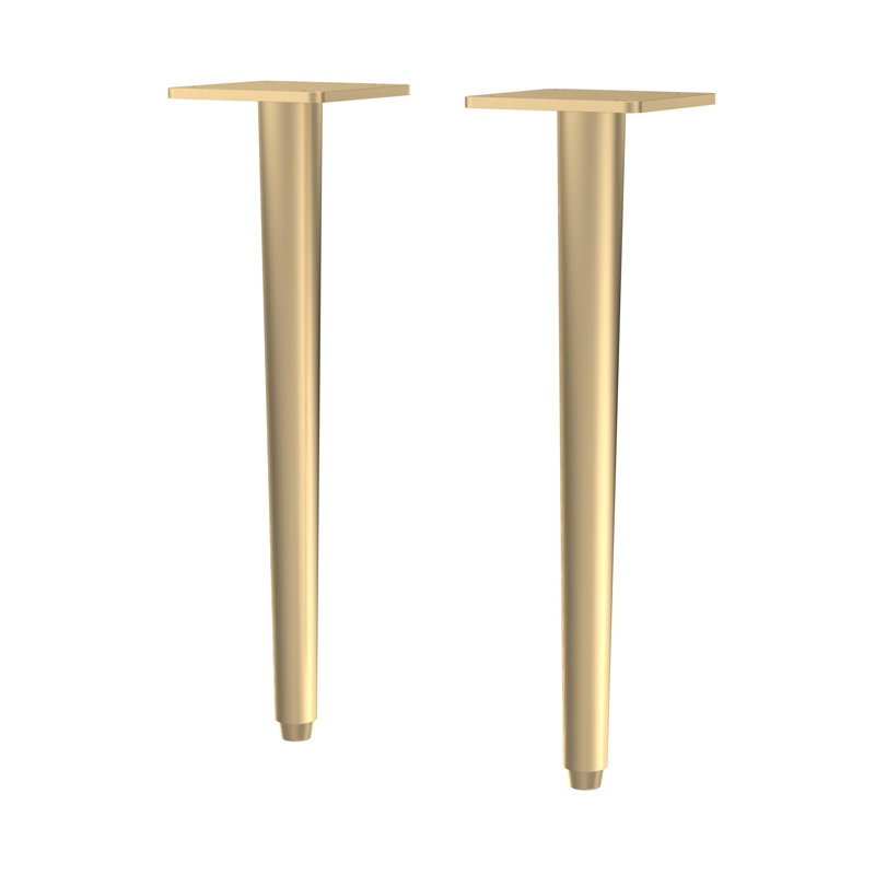 Wall Hung Vanity Decorative Leg Set - Chrome, Brushed Brass
