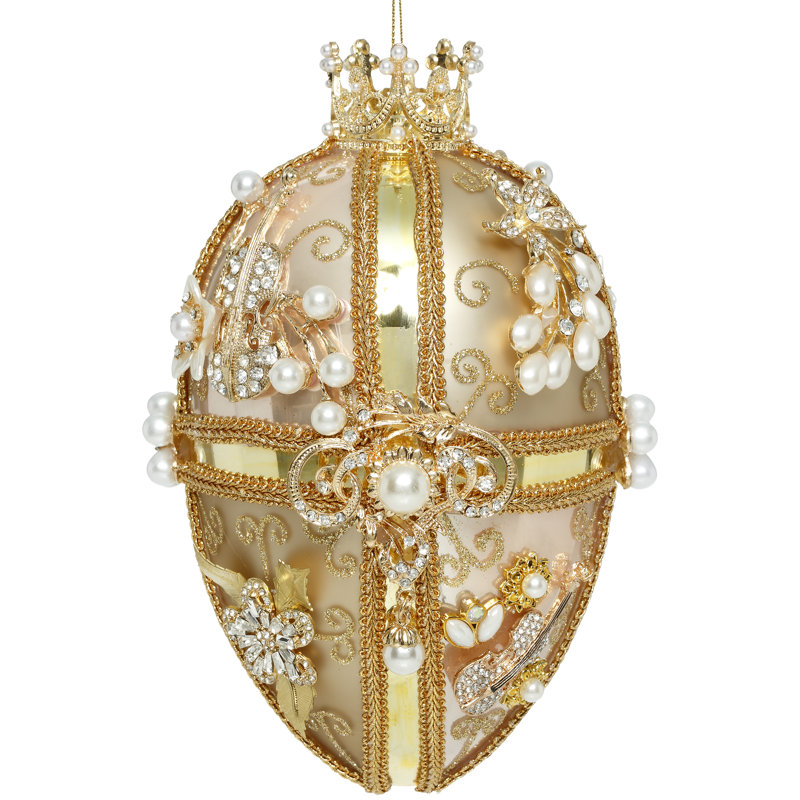 Faberge Jewel Egg Ornament , Multi  - 7 Inches