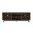 Solid wood Mid Century Modern TV Stand, 2 Door w/ Middle Shelf  (1495 x 406 x 482mm / 59 x 16 x 19in)-580556945