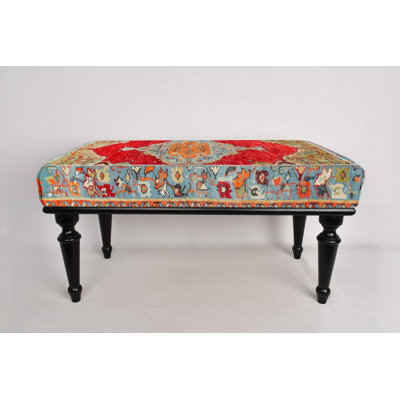 Anatolian Bench, Bohemian Bench, Ottoman Bench, Upholstered Bench, Turkish Rug Bench, Kilim Bench, Home Decor Bench, Handmade Bench