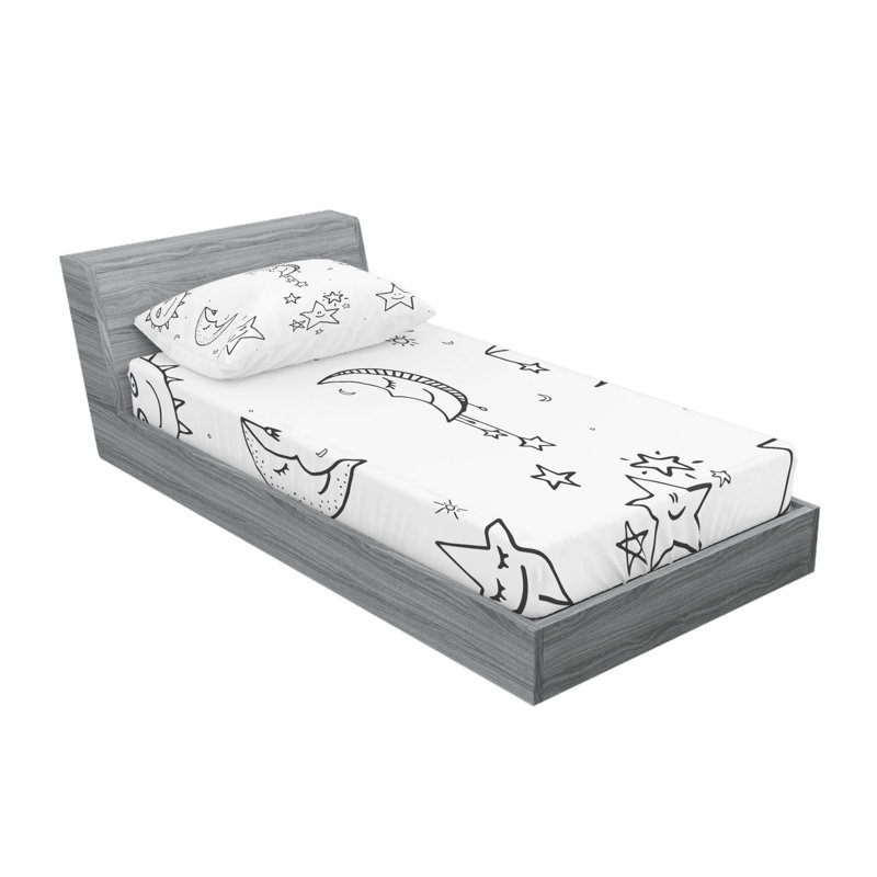 Microfiber Sheet Set, Twin XL Sheet Set with Fitted Sheet