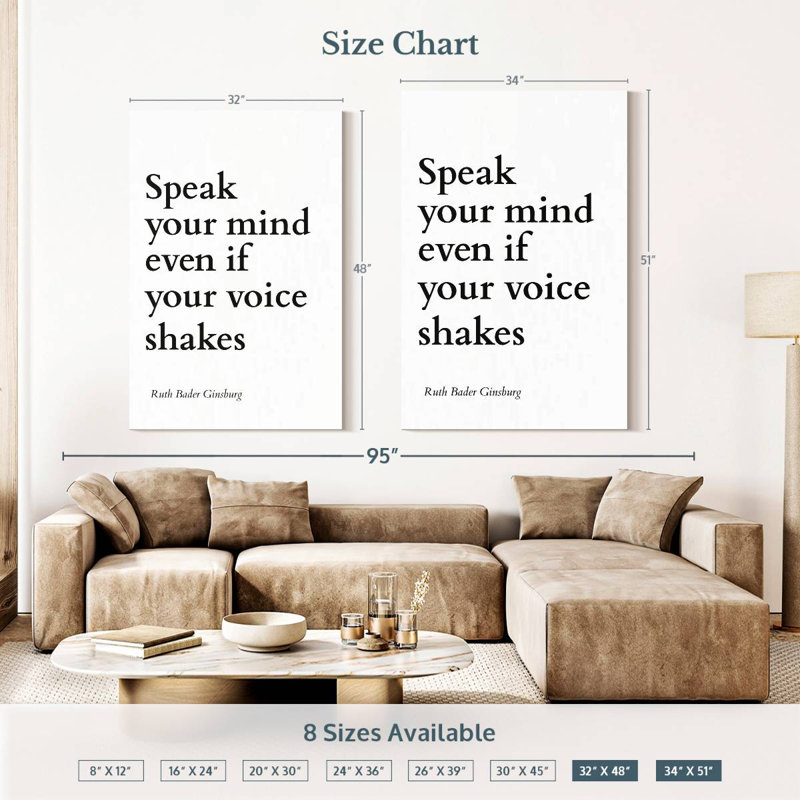 Speak Your Mind, 51" H x 34" W