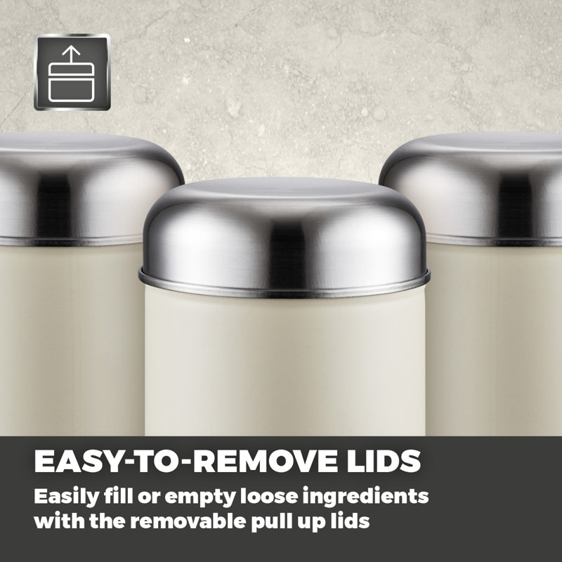 Infinity Canister - Set of 3, Pebble