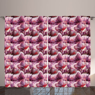 Merrydale Polyester Semi Sheer Curtain Pair