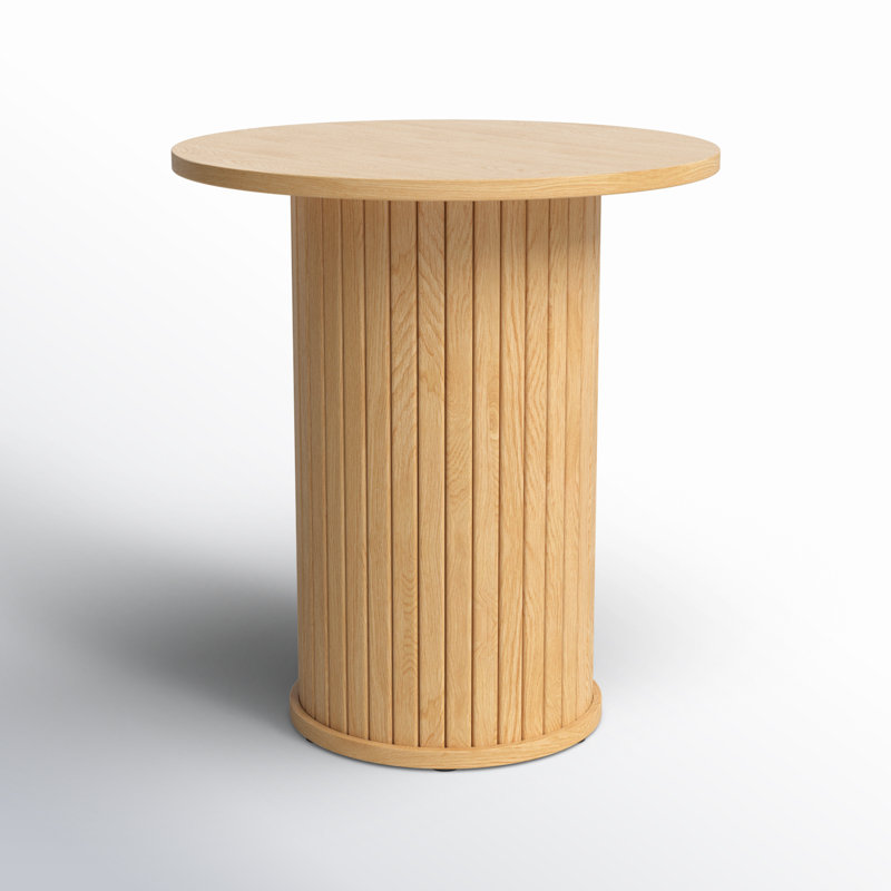 Iris End Table, Natural Oak