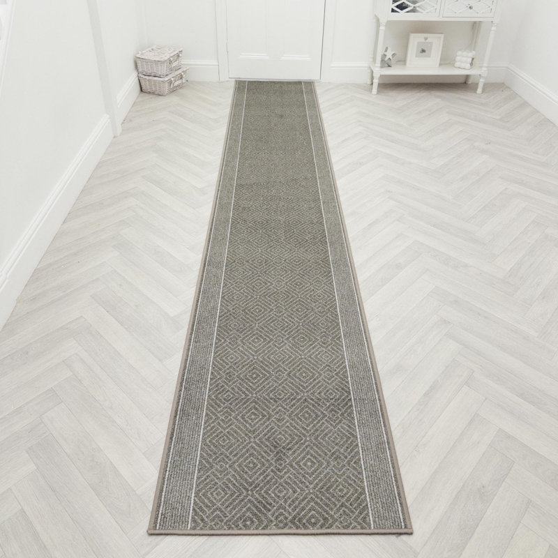Runner Geometric Machine Tufted Area Rug, Rectangle 100 x 150 cm