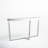 Jackson 55" Oyster Glossy Lacquer Console Table – Modern Slim Console for Entryway, Hallway, or Living Room Display - White Console Table-1504103047