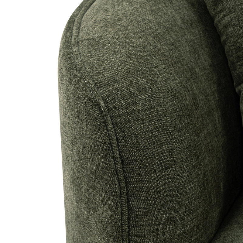 Canapé modulaire en chenille 132 po vert olive Daria