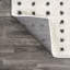Tapis blanc / gris à poils longs Pele-1632190554