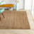 Concord Natural Fiber Hand Woven Jute/Cotton Striped Rug in Natural-1081336008
