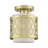 1 Light English Bronze Semi-Flush With Hand Crafted Oatmeal Color Fabric Hardback Shade-31659966