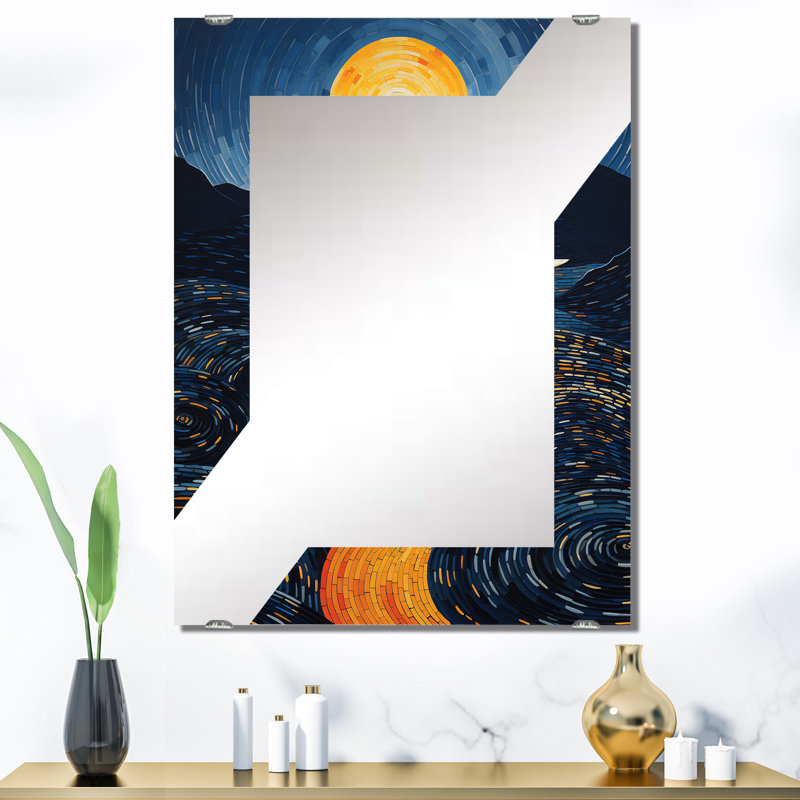 Shoaf - Grand miroir mural surréalisme MIR136178, 40 po x 30 po