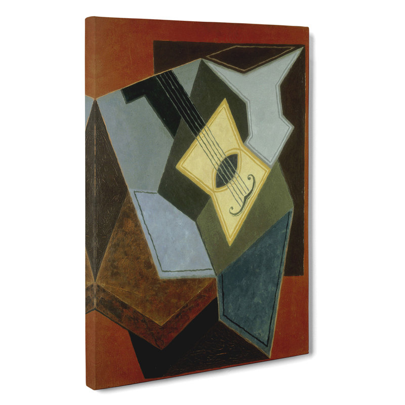 Guitar Vol.1 by Juan Gris - Wrapped Canvas Painting, 50cm H x 35cm W x 3cm D