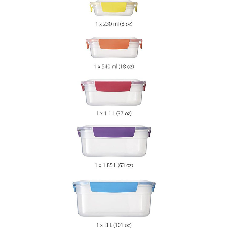 Joseph Joseph Nest Storage Set Of 6 Compact Food Storage Containers : Target