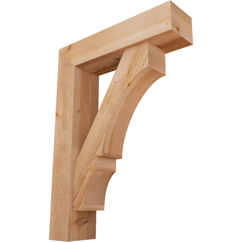 Support de bloc Balboa avec entretoise décalée, 44 x 32, Cèdre rouge occidental de l 8 po (scié brut)