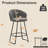 Upholstered Counter Stool With Metal Frame-14802319-14802313