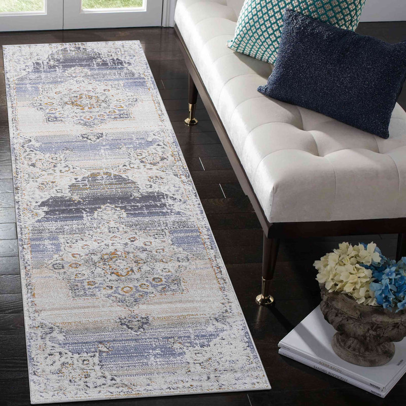 Tapis de couloir Collection Medallion, Tapis de couloir 2 pi 2 po x 8 pi