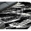 Hand Knotted Abstract Area Rug in Black/White-1558404879