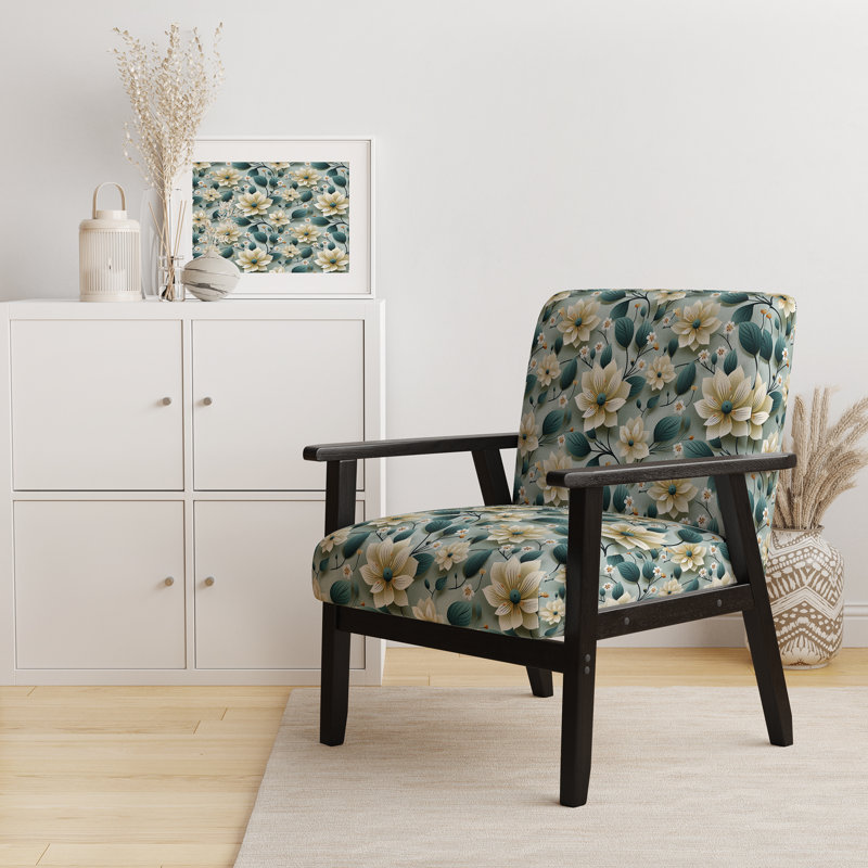 Chaise à accoudoirs rembourrée Teal