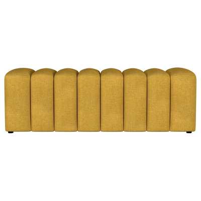 Banc d'appoint rembourré en tissu Delsur