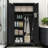 Slate - Colored Metal Tool Storage Cabinet, 73.15 In, Applicable To Garage, Workshop, Warehouse, Home, With Shelves And Wall Mountable Design 73'' Tall Steel Cabinet In Slate, Multi Purpose For