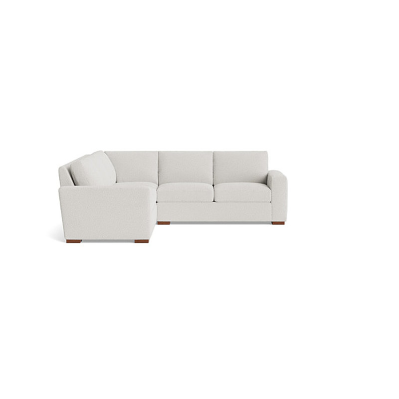 Couch Potato Sectional, Performance Weave - Natural, Left Hand Facing