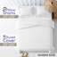 Ensemble de housse de couette 100% coton percale uni - Comprend 1 housse de couette et 2 taies décoratives-128537757-128537758