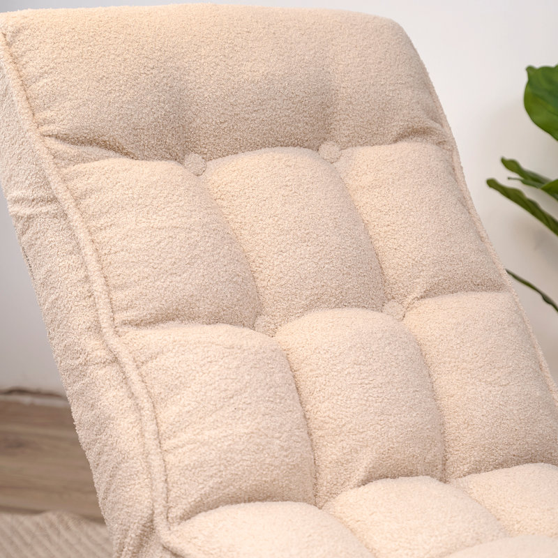 Canapé simple inclinable Fauteuil japonais Tatami, Blanc