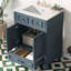 Meuble-lavabo rétro 24 po avec comptoir en céramique-560829991