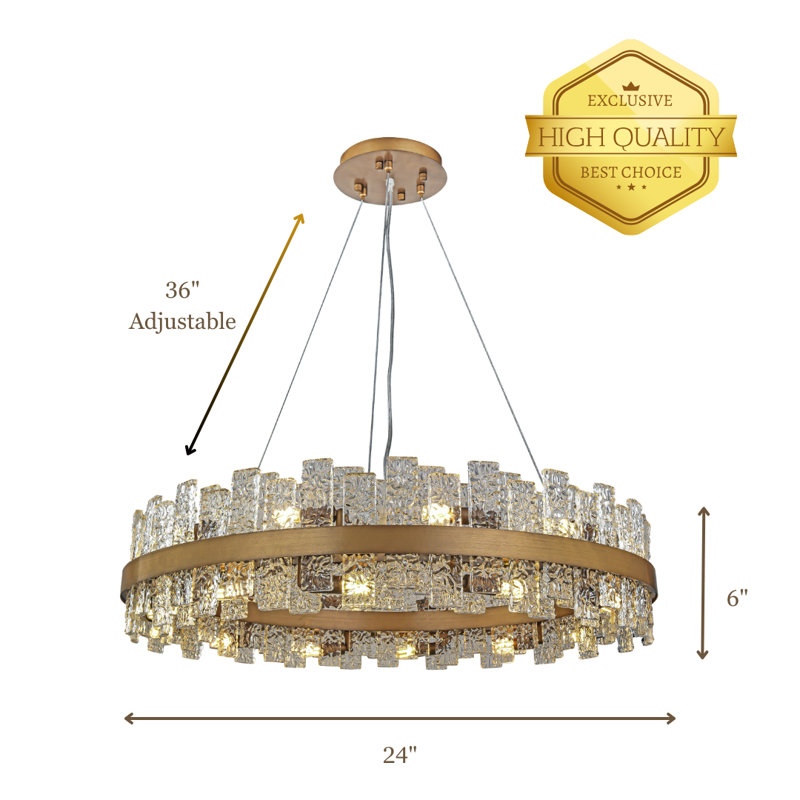 Modern 16-lights Dimmable Chandelier