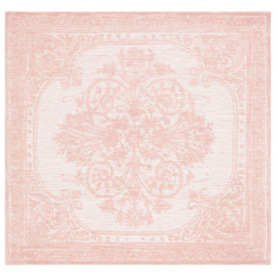 Tapis rose / ivoire touffeté à la main Alexia-Leigh