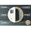 Huldar Glass Flat Wall Mirror
