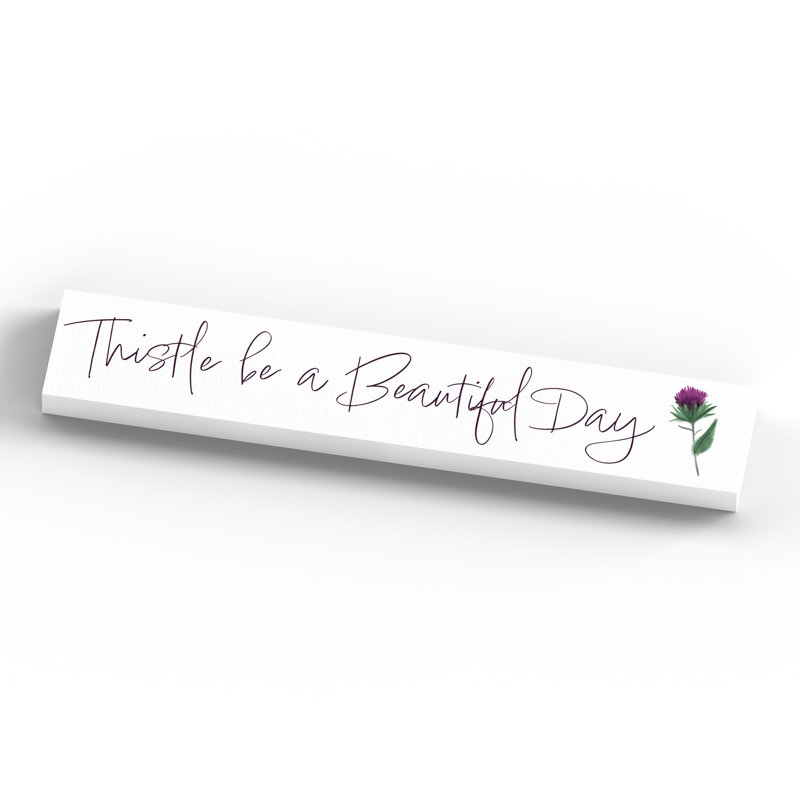 Kana Landscape & Nature Decorative Plaque / Box Sign, White