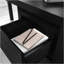 Bureau en L, finition noire
