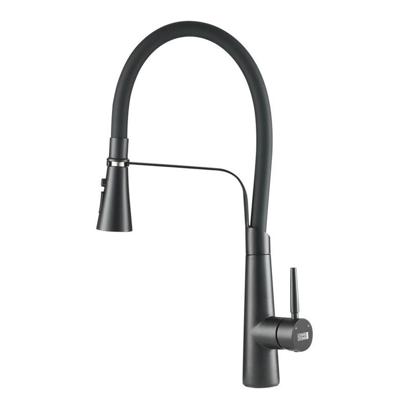 Belfry Kitchen Hyuk Kitchen Faucet, Matte Black