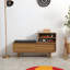 Banc de couloir sophistiqué avec rangement multifonctionnel