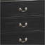 Commode de rangement noire Elegant Traditional