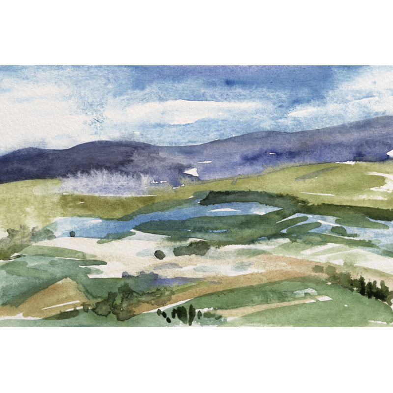Living in the Mountains I by Melissa Wang - Painting, Wrapped Canvas, 61 cm H x 91 cm W