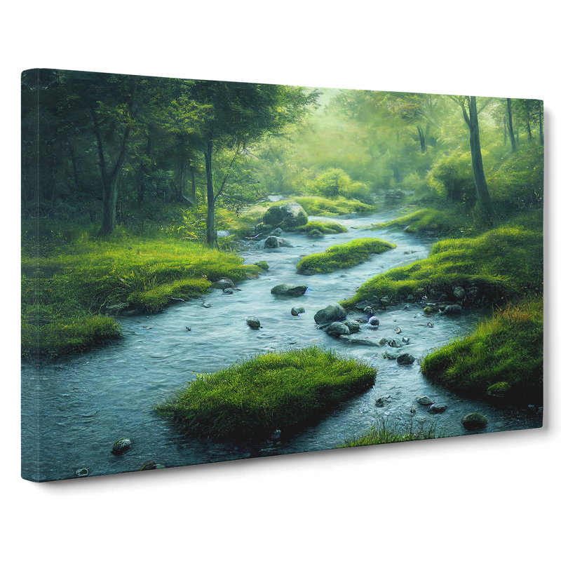 Special Forest Stream - Wrapped Canvas, 40cm H x 60cm W x 3cm D