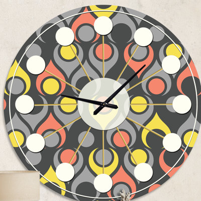 Horloge murale rétro Mid-Century