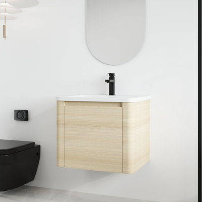 Ensemble de meuble-lavabo simple 24 po avec plateau en céramique Narnby