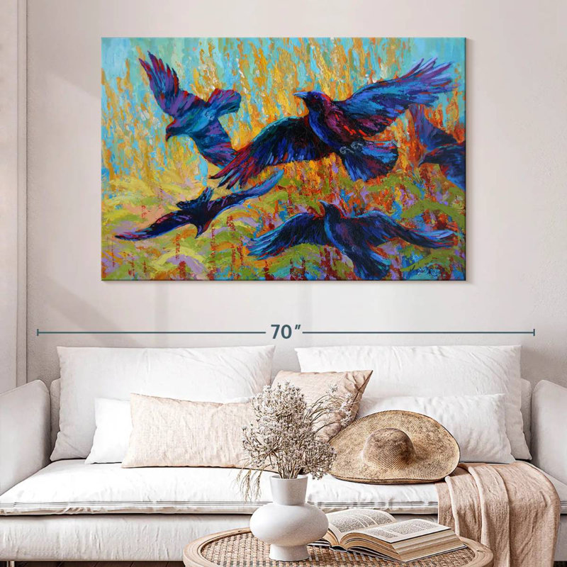 Crows III, 34" H x 51" W