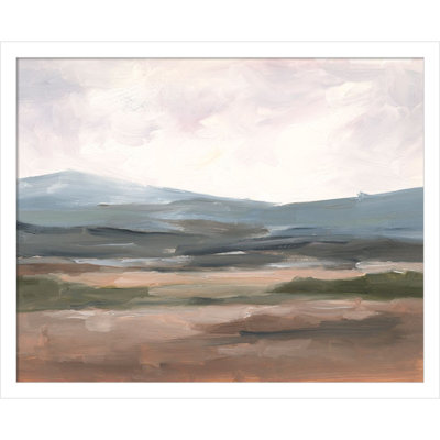 Serene Mountain Study I by Ethan Harper Wood Framed Wall Art Print